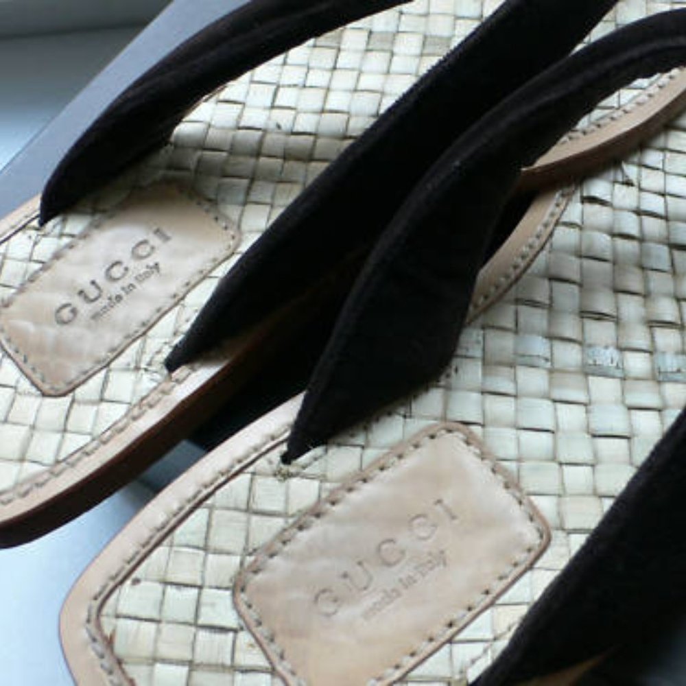 Gucci Bamboo sandals RARE Size 9B - Picture 3 of 3